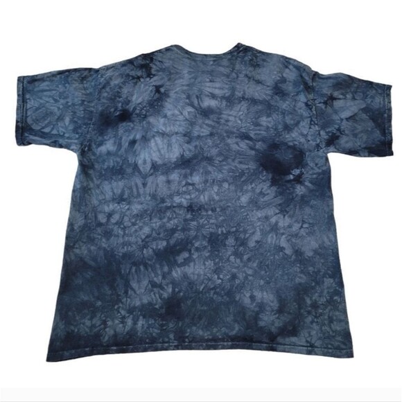 Vintage Y2K 2009 The Mountain Native American Man Blue Tie Dye T-Shirt Size XXL - Picture 10 of 11